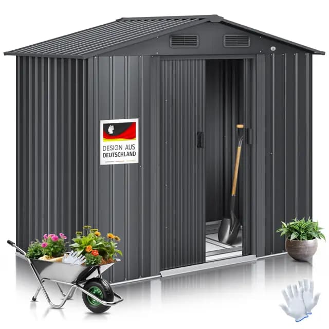 KESSER Abri de Jardin Métallique Anthracite