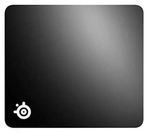 SteelSeries QcK+ - Tapis de souris de jeu - Base en tissu antidérapant avec support en caoutchouc Noir (450 mm x 400 mm x 2 mm) | Grande