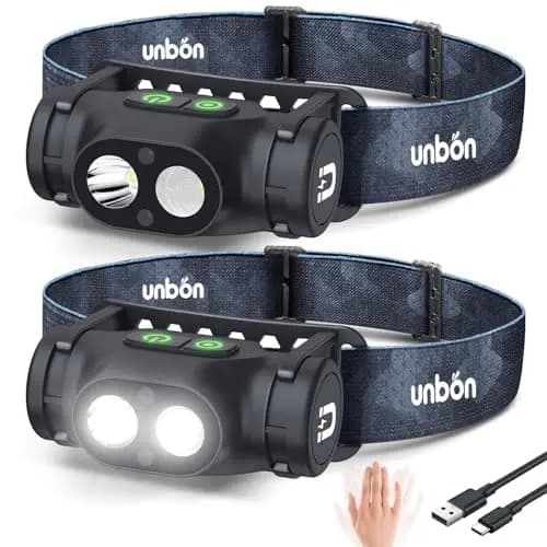 UNBON Lampe frontale LED rechargeable