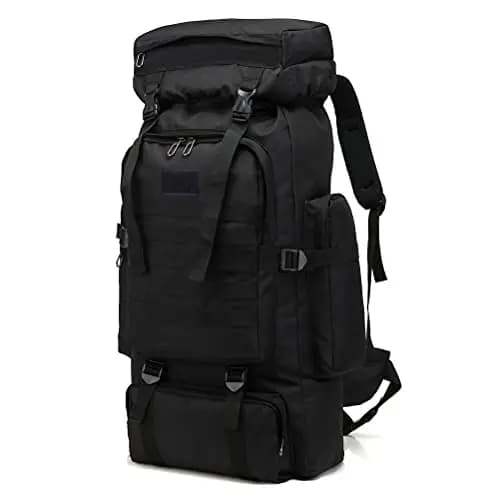 Sac à dos de randonnée homme 60L-80L sac à dos militaire tactique étanche sac à dos de survie MOLLE grand sac a dos randonnee voyage pour l'escalade, le camping, le chasse
