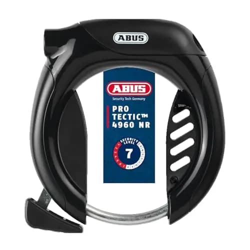 Antivol de Cadre ABUS Pro Tectic 4960 NR - Antivol Vélo avec Chaîne 6KS/85 et Sacoche pour Antivol ST5850 - Niveau de Sécurité ABUS 7 - Noir, 8,5 mm
