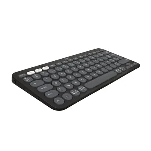 Logitech Pebble Keys 2 K380s clavier sans fil Bluetooth multidispositif, raccourcis personnalisables, fin et portable, Easy-Switch pour Windows, macOS, iPadOS, Android, ChromeOS, FR AZERTY - Graphite