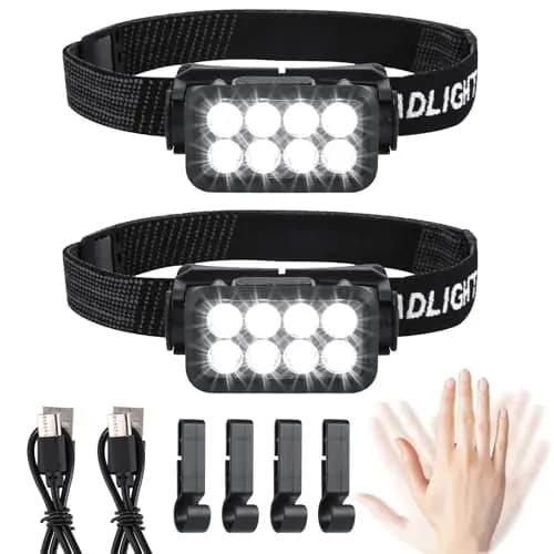 Yoxovo Lot de 2 Lampe frontale LED