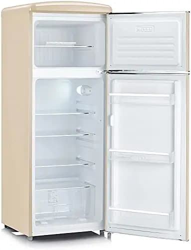 Severin RKG 8933 Réfrigérateur-Congélateur Rétro 206 L Crème