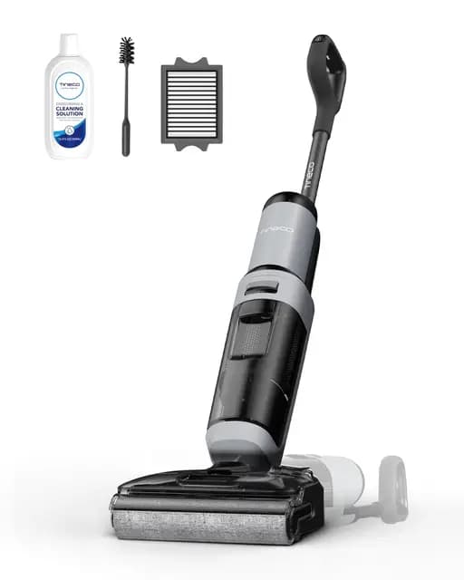 Tineco Floor One i5 Stretch Aspirateur Laveur, Aspirateur Sec et Humide, Aspiration Puissante 20 kPa, portée à Plat 180°, Nettoyage Deux Bords, 30 Min d'autonomie, Réservoirs d'eau Grande Capacité