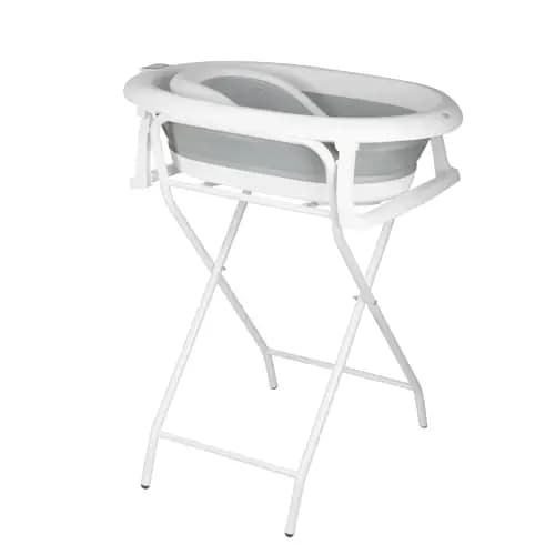 HUOLE Baignoire bébé pliable avec support