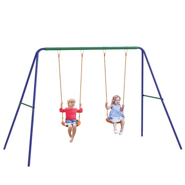 Outsunny Balançoire portique enfant