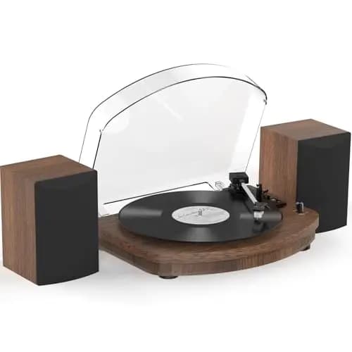 Platine Vinyle avec Deux Haut-Parleurs