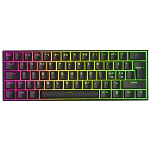 MCHOSE Ace60 Pro Nordic-ISO HE Clavier Gamer Magnetique, Clavier Gaming Filaire 60%, 8K RapidTrigger, Magnetic Switch à Effet Hall, 128K ScanRate, Précision 0,01 mm, RGB, Touch PBT, SOCD & Snap, Noir