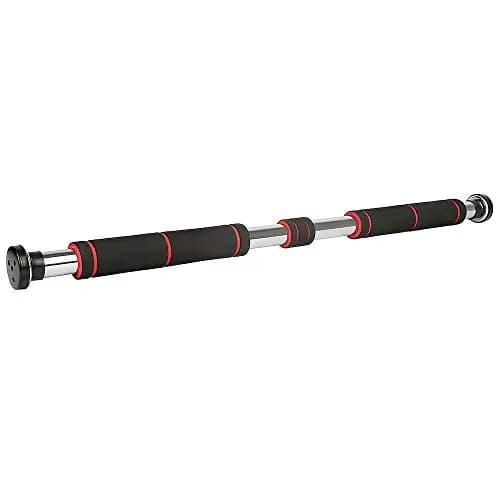 HUOLE Barre de Traction sur Porte Réglable 80-130 cm