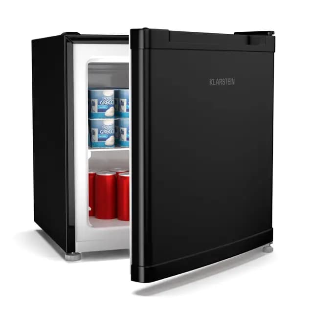 KLARSTEIN Irene Mini congélateur, 31 L Réfrigérateur/Congélateur Compact - Température Réglable -24°C à 10°C, Économe en Énergie, Silencieux 38 dB, Design Tabletop Noir