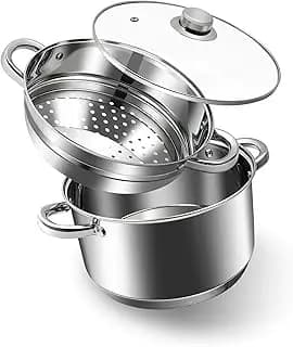 AuFranc Cuiseur Vapeur Inox 3 Étages