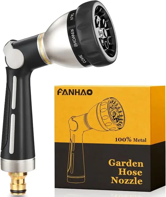 FANHAO Pistolet Arrosage Métal 8 Modes