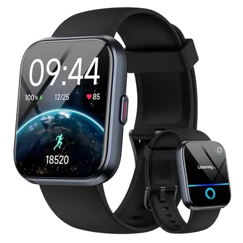 Montre Connectée Femme pour Samsung, iPhone, Android, 1.8" Smartwatch avec Appel Bluetooth, Voix de l'IA, Alexa intégrée, Smartwatch Moniteur, Calories, IP68 Montre Intelligente, Podometre
