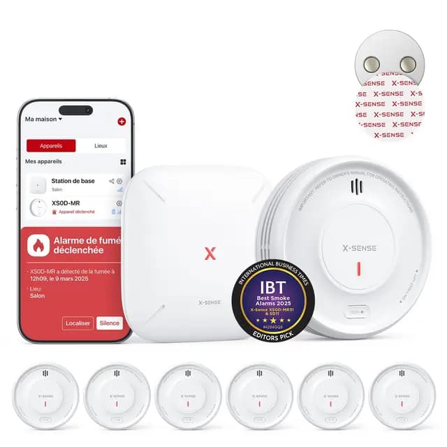 X-Sense SBS50 Détecteur de Fumée Connecté