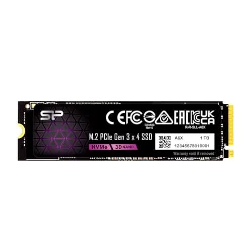 Silicon Power 1To NVMe M.2 PCIe Gen3x4 2280 SSD (SP001TBP34A60M28AY)