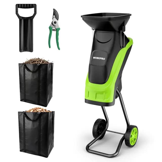 WORKPRO Broyeur de Végétaux 2500W