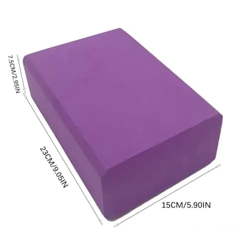 2 Blocs De Yoga En Mousse EVA Pour Étirement D'équilibre, Pilates, Briques De Gymnastique Haute Densité, Briques De Yoga Légères, Bloc Antidérapant Pour Yogas, Pilates Et Entraînements