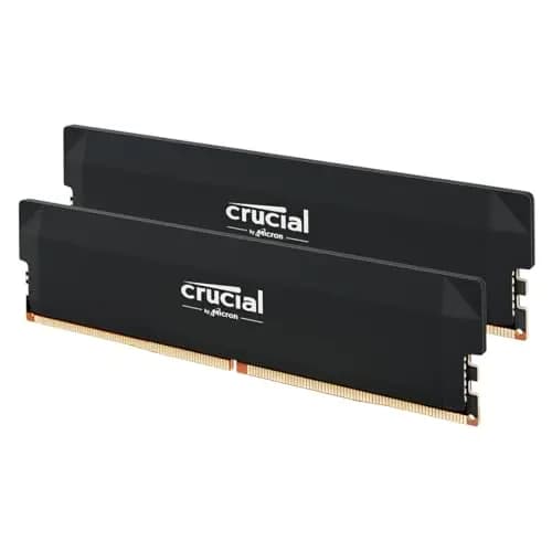 Crucial Pro RAM DDR5 32Go Kit (2x16Go) 6000MHz CL36, Overclocking Gaming, Intel XMP 3.0 / AMD Expo, PC Mémoire, Noir - CP2K16G60C36U5B