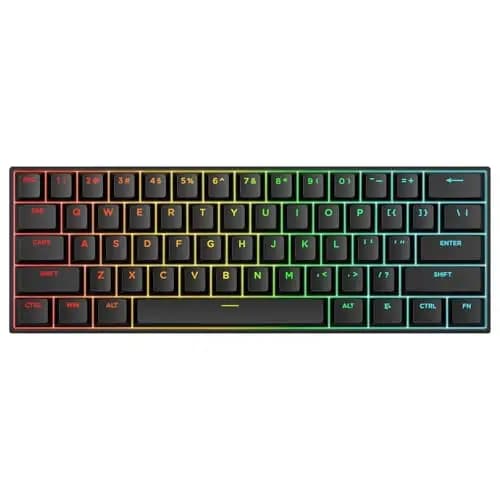 MCHOSE Ace60 Pro HE Clavier Gamer Magnétique, Clavier Filaire 60%, Effet Hall, 8kHz Rapid Trigger, Précision RT 0,01 mm, Actionnement Réglable, Snap Tap, RGB, Touches PBT, Hot Swap, SOCD, PC/Mac, Noir