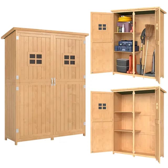 Outsunny Abri de Jardin Bois