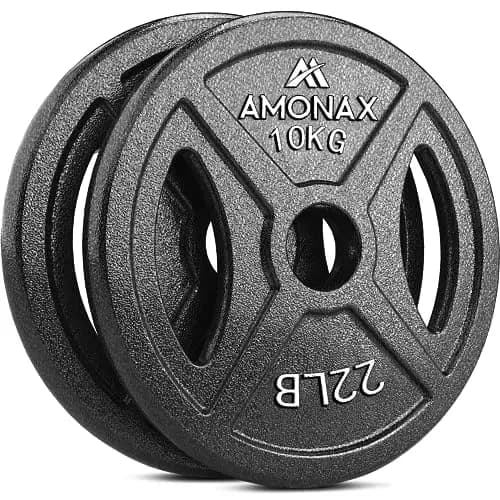 Amonax Disque de Musculation Fonte Olympique 50 mm