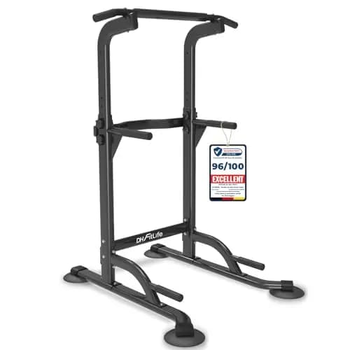 DH FitLife Power Tower Station de Musculation Dips et Traction