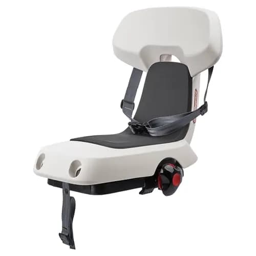 Polisport 8636100010 Guppy Junior Siège Vélo Arrière pour Enfants, Jusqu’à 35 Kg, Gris Foncé – Confortable, Sécurisé, Récompensé – Siège Vélo pour Enfants Compatible Porte-Bagages