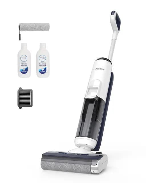Tineco iFLOOR 5 Breeze Complete Aspirateur Laveur, Aspirateur Sec Humide sans Fil pour Sols durs, Nettoyage des Bords, Auto-Nettoyage Automatique, 35 Min d'autonomie, Conception légère