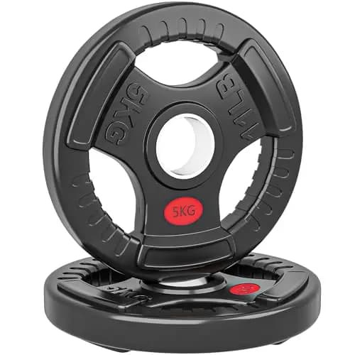 SPORTNOW Disques de Poids Plastique Haltères Ø 50 mm 10 kg