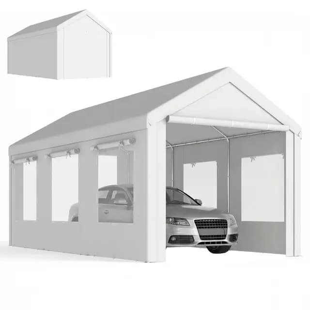 Outsunny Abri de Voiture 3x6m