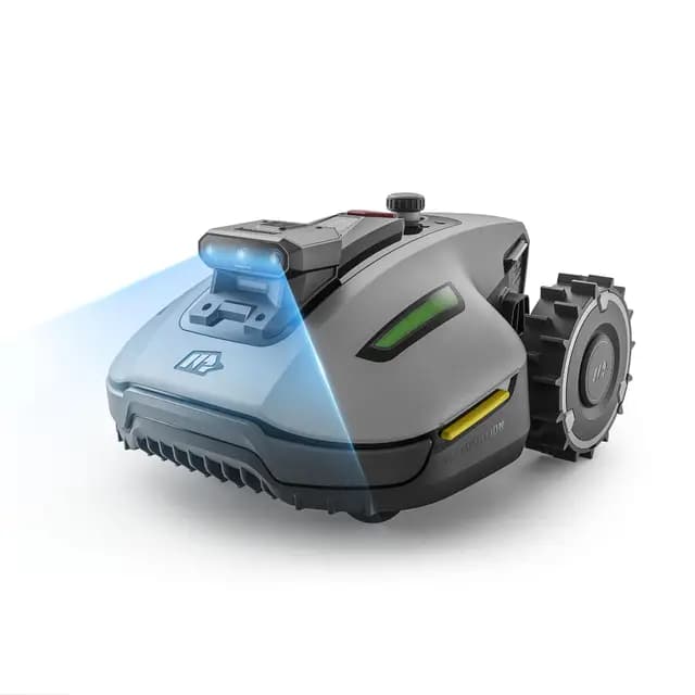 MAMMOTION YUKA Mini 2 500 Robot Tondeuse, jusqu'à 500m², AI Traitement d’Image à Trois Caméras, Auto Cartographie Multi-Zones, DropMow, Édition Manuelle de Carte