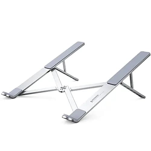 UGREEN Support Ordinateur Portable Aluminium Ventilé 8 à 17,3 Pouces Laptop Stand Réglable en Hauteur sur 5 Niveaux Porte Pliable Compatible avec MacBook Air Pro HP Dell ASUS MSI