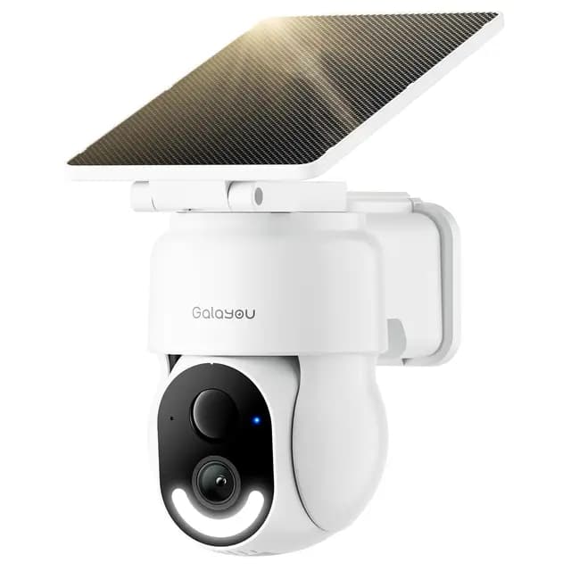 GALAYOU 2K Caméra Extérieure Solaire