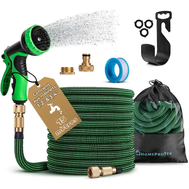 Homeproteck Tuyau d'Arrosage Extensible