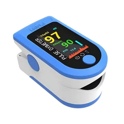 Oxymètre de Pouls, Oxymétre de Doigt Professionnel avec Écran LCD Couleur, Opération en Un Clic, Facile à Utiliser, Oxymètre de Pouls Digital pour Adultes Enfant