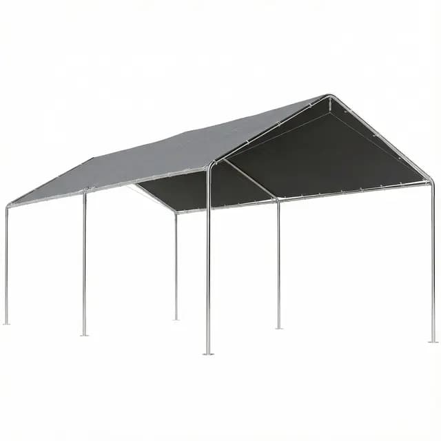 Outsunny Carport Acier galvanisé 6x3m