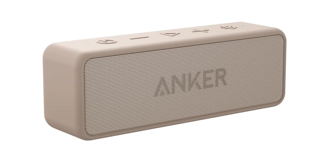 Soundcore Anker 2 Enceinte Bluetooth Portable avec Son stéréo de 12 W, BassUp, IPX7 étanche, Lecture 24 Heures, appairage stéréo sans Fil, pour Maison, extérieur et Voyage