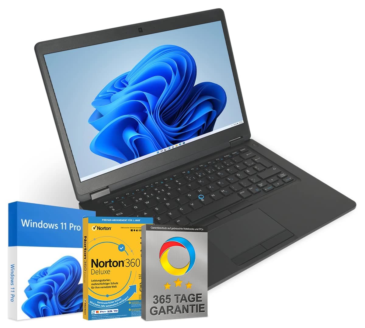 Dell Latitude 5480 14" Intel Core i5-7300U @ jusqu'à 3,5 GHz 8 Go 256 Go SSD Windows 11 Pro logiciel antivirus gratuit Webcam HDMI 365 jours garantie (reconditionné) – Image 1