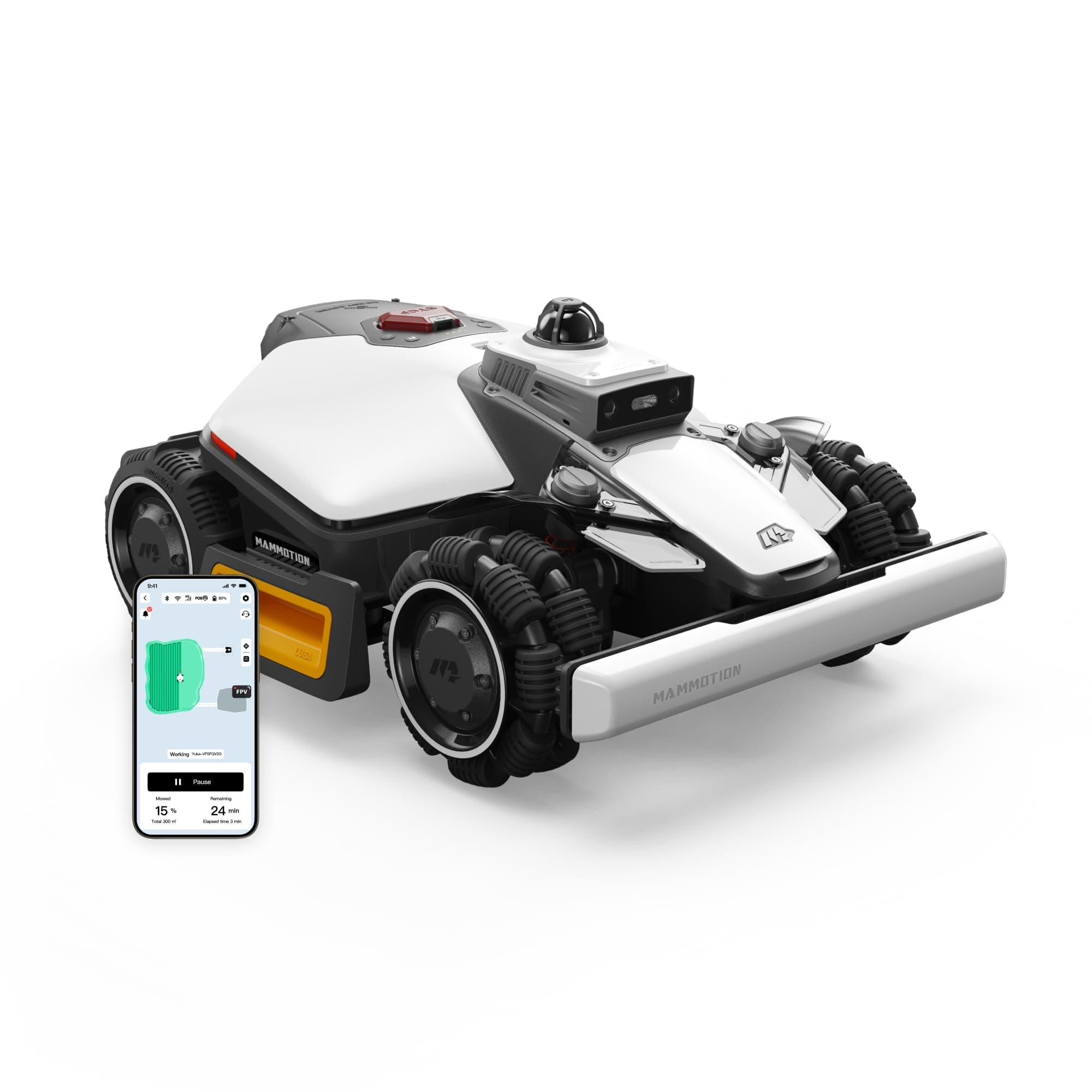 MAMMOTION LUBA Mini 2 AWD 1500 Robot Tondeuse sans Fil