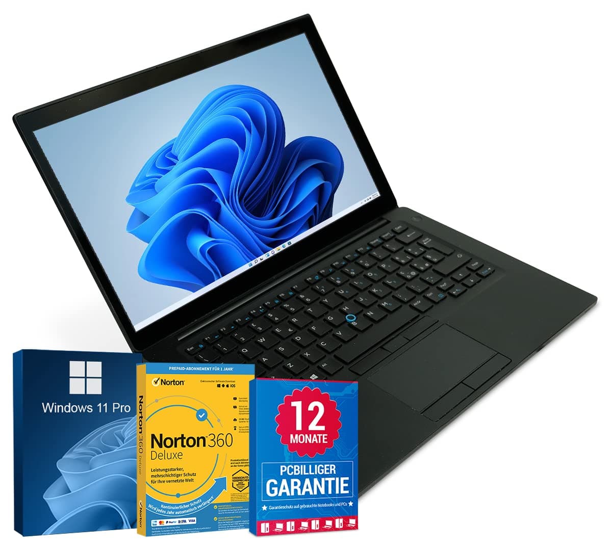 Dell Latitude 7480 Ordinateur portable 14" Full HD Intel Core i5-7200U jusqu'à 3,10 GHz 8 Go 256 Go SSD avec Windows 11 Pro et logiciel antivirus HDMI inclus – Image 1