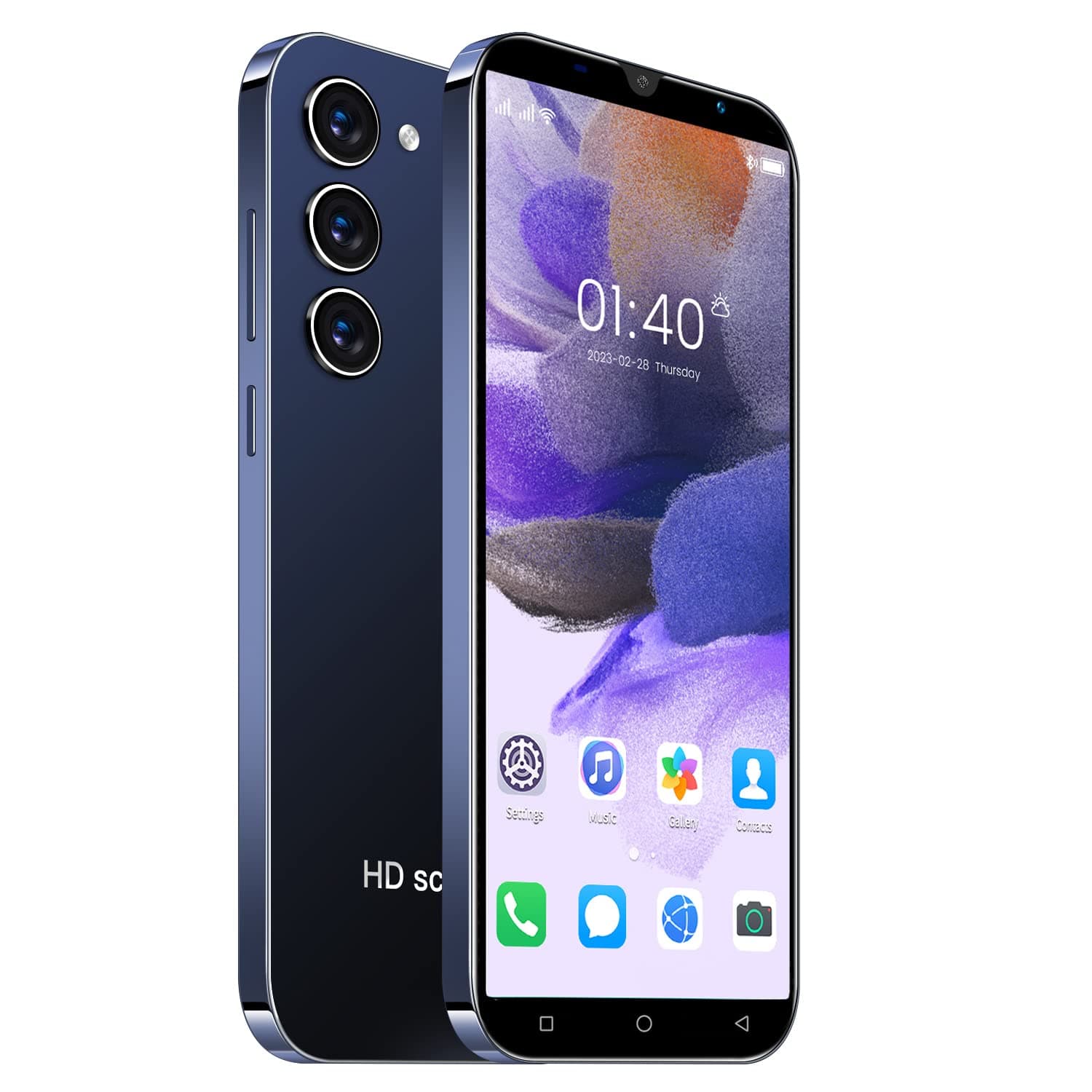 Téléphone Portable, 5.0” Android 9.0 OS, Double SIM, 16 Go ROM(Extensible jusqu'à 128 Go), Double Caméra, Bluetooth, GPS, Wi-FI Smartphone (Black)