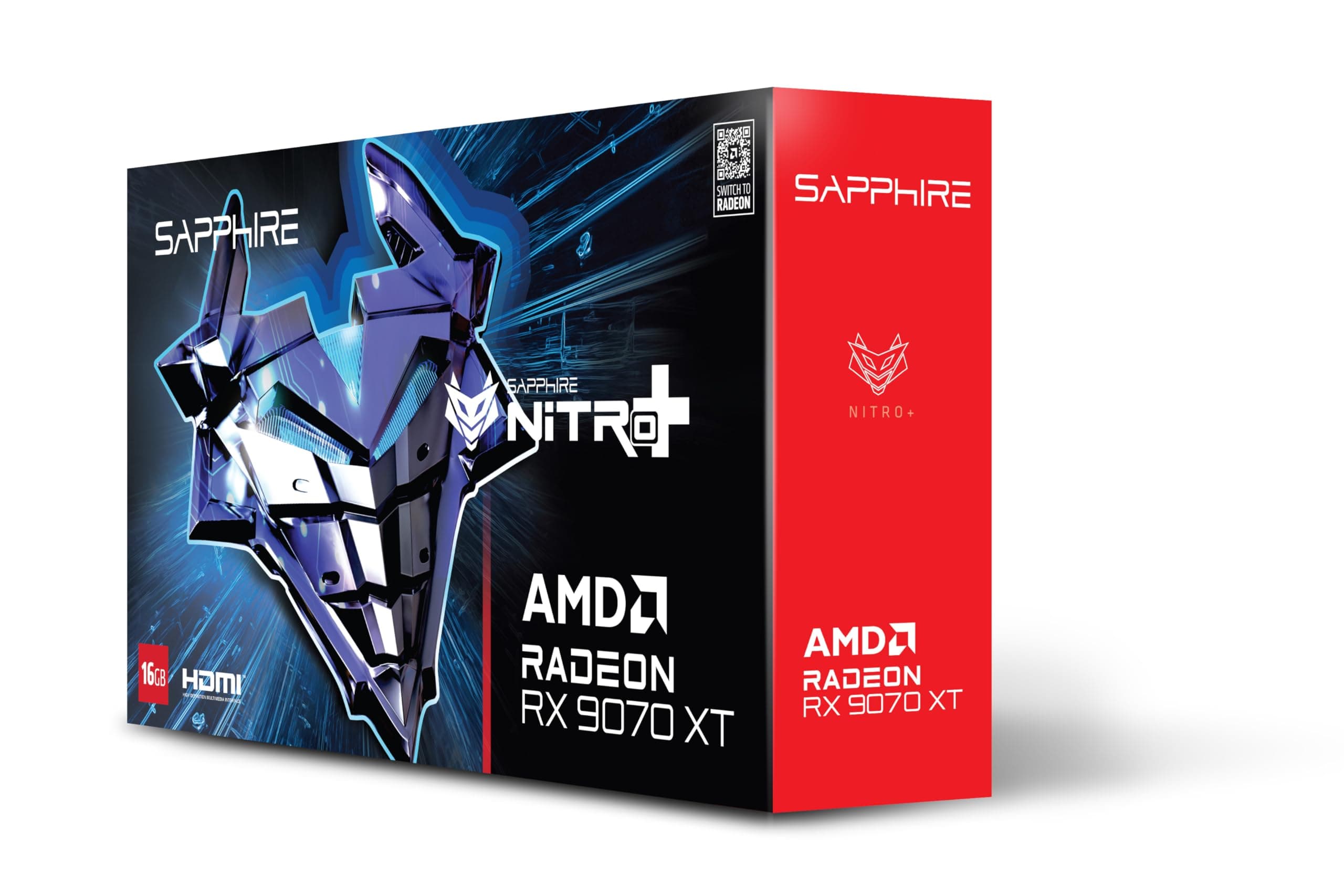 Sapphire Nitro+ AMD Radeon™ RX 9070 XT Gaming OC 16GB Dual HDMI/Dual DP – Image 1