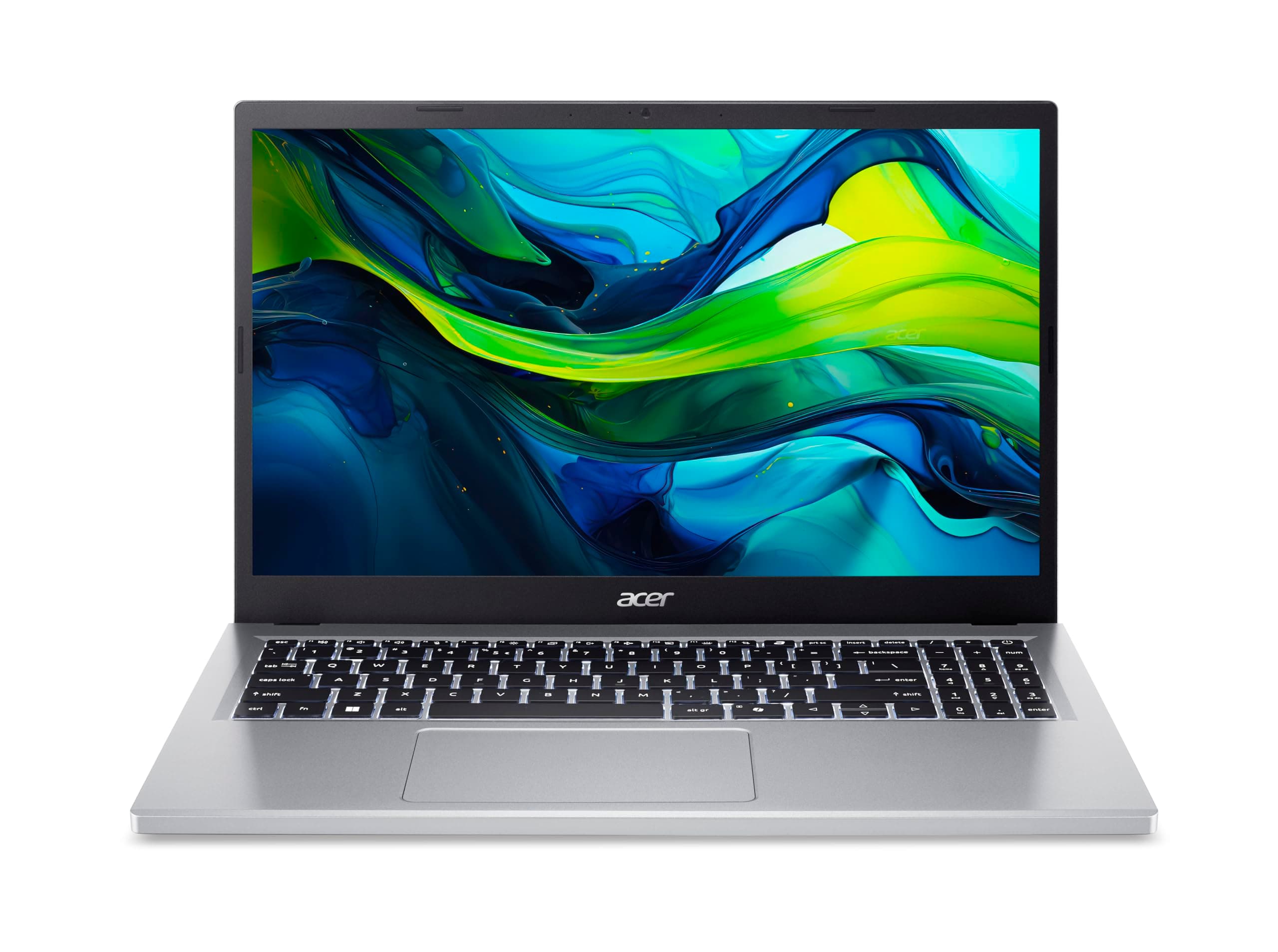 acer Aspire Go 15 I PC Portable 15.6'' FHD LCD I Intel Core 3-N355 I 8Go RAM I 512Go SSD I Intel Graphics I Windows 11 Home I Argent I Clavier FR AZERTY I AG15-32P-37MG – Image 1