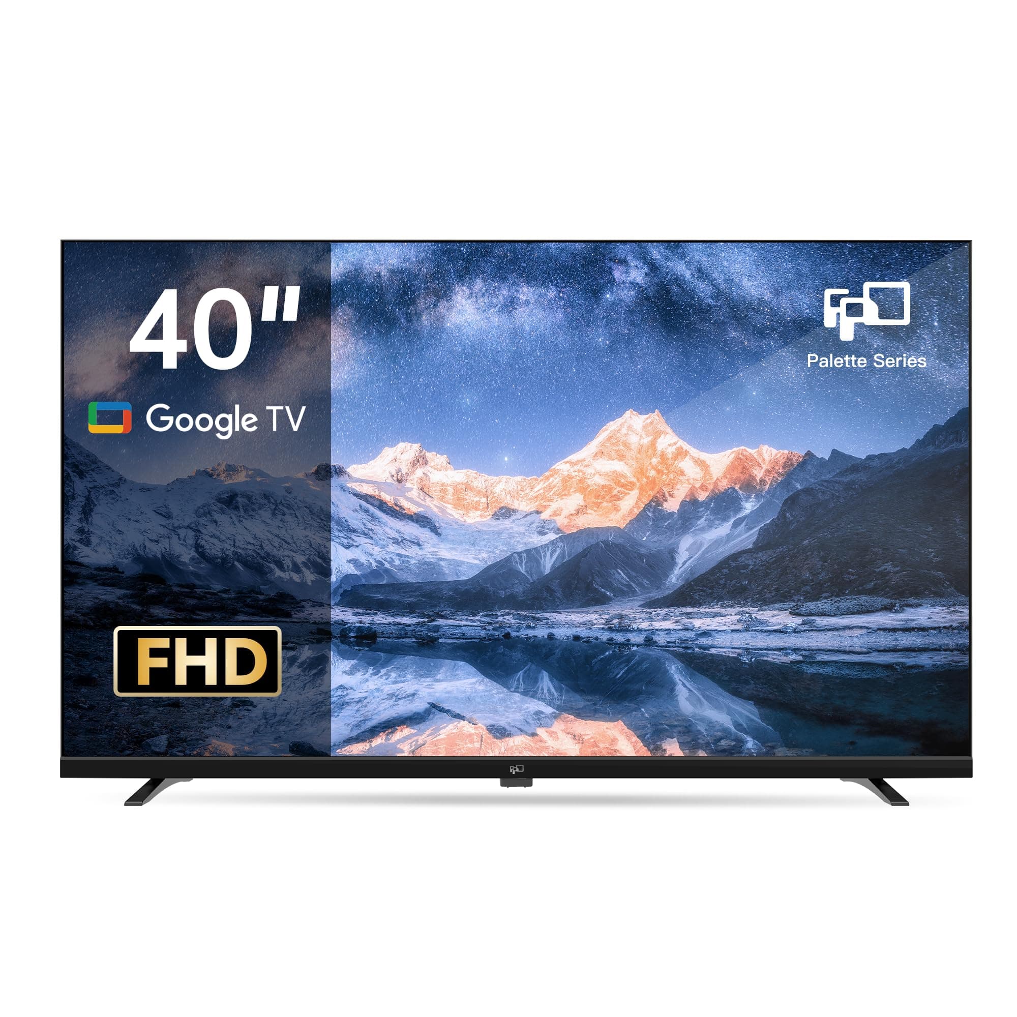 FPD 40 Pouces (102 cm) Full HD Smart Google TV wtih Google Cast, HDR 10, Dolby Audio, Vocie Remote, HDMI, Flat Screen Televison (CG40-P1) – Image 1