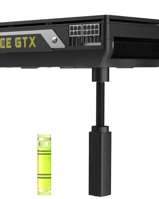 Support pour Carte Graphique, Support GPU, Support de Carte Graphique, Support de Carte Graphique en Aluminium, L (74mm-120mm)