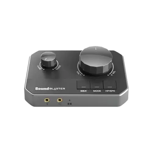 Sound Blaster G8 – DAC USB Gaming Hi-Res avec mixage Audio USB Double et Acoustic Engine entièrement Personnalisable et égaliseur à 10 Bandes.