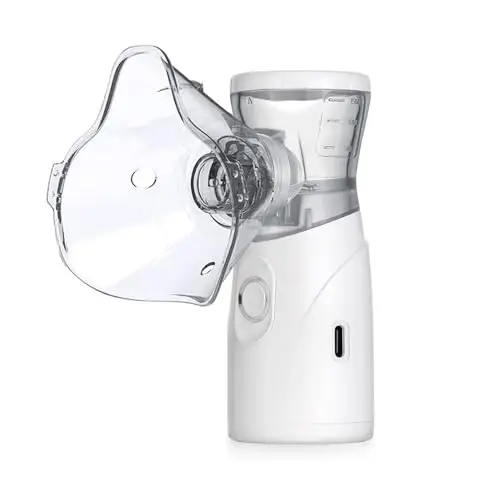 Nebulisateur pour Adultes et Enfants - Nébuliseur Ultra-Silencieux USB-C pour Adultes/Enfants - 2 Modes Réglables & Design Portable Maison/Voyage