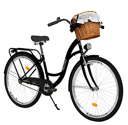 MILORD Vélo de Ville Confort Noir