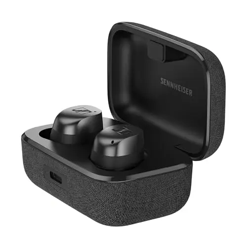 Sennheiser MOMENTUM True Wireless 4 – Écouteurs Sans Fil Intra Auriculaires Bluetooth 5.4, Son Cristallin, Réduction de Bruit, Design Confortable, 30 Heures d’Autonomie, ANC Adaptatif, Noir/Graphite